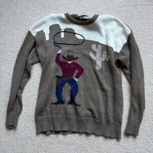 Northern Isles vintage Cowboy sweater size medium